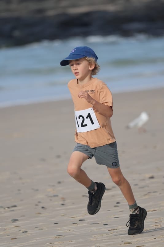 Ballina Athletics Club members at Shelly Beach