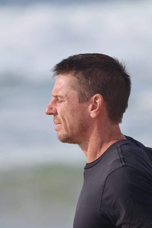 Ballina Athletics Club members at Shelly Beach