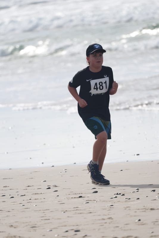 Ballina Athletics Club members at Shelly Beach