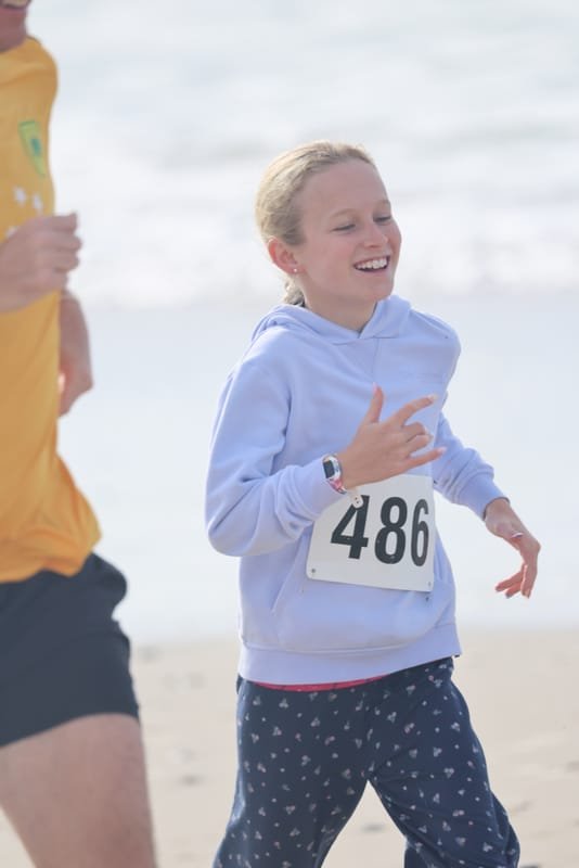 Ballina Athletics Club members at Shelly Beach