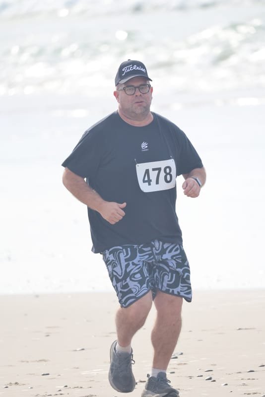 Ballina Athletics Club members at Shelly Beach