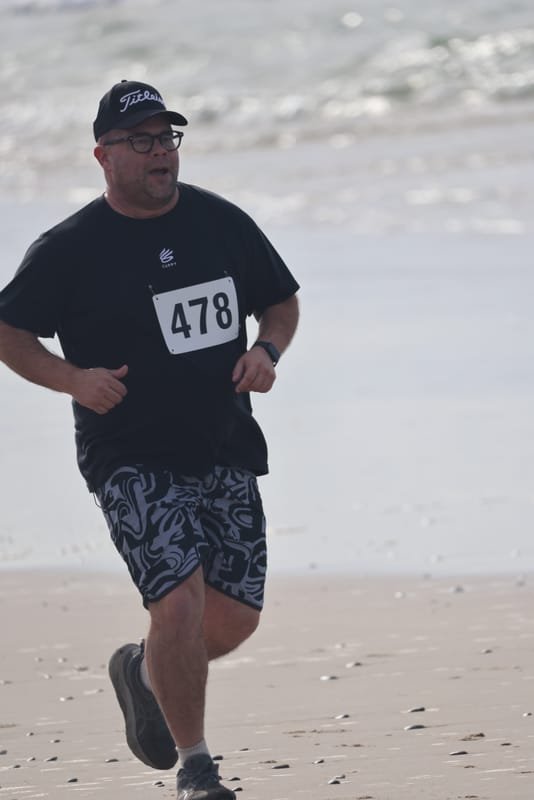 Ballina Athletics Club members at Shelly Beach