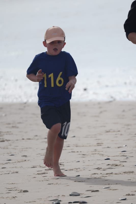 Ballina Athletics Club members at Shelly Beach