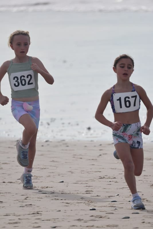 Ballina Athletics Club members at Shelly Beach