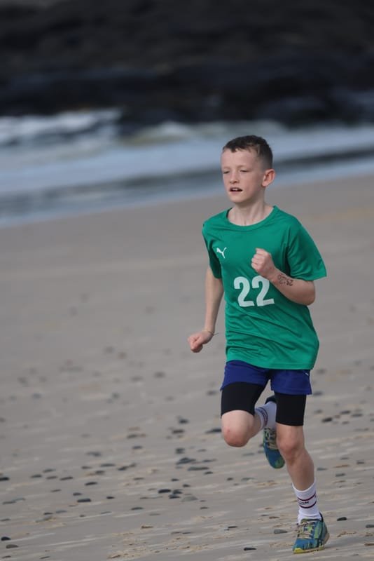 Ballina Athletics Club members at Shelly Beach