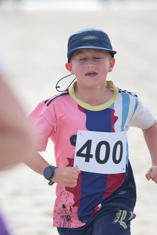 Ballina Athletics Club members at Shelly Beach