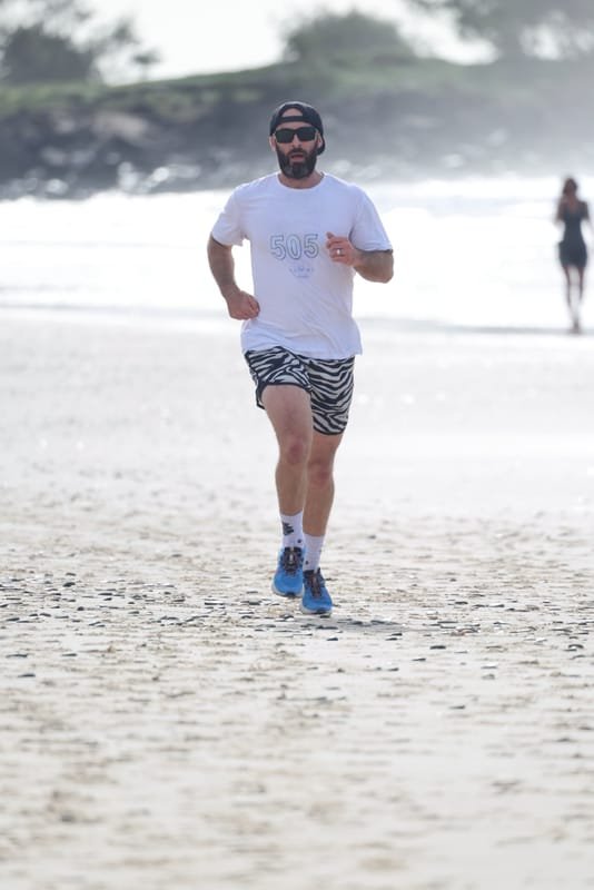 Ballina Athletics Club members at Shelly Beach
