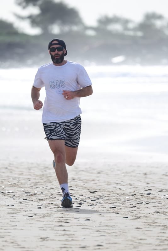 Ballina Athletics Club members at Shelly Beach