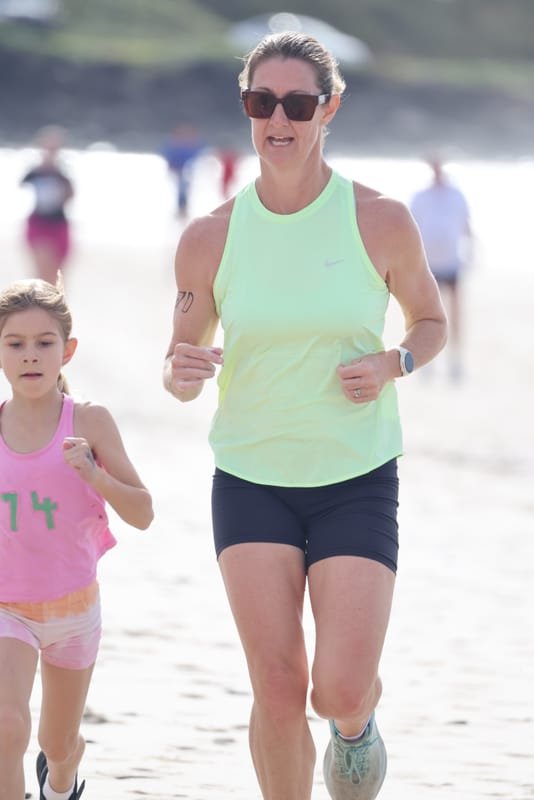 Ballina Athletics Club members at Shelly Beach
