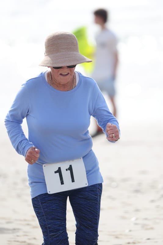 Ballina Athletics Club members at Shelly Beach