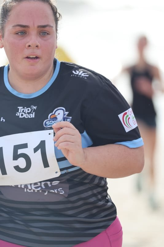 Ballina Athletics Club members at Shelly Beach