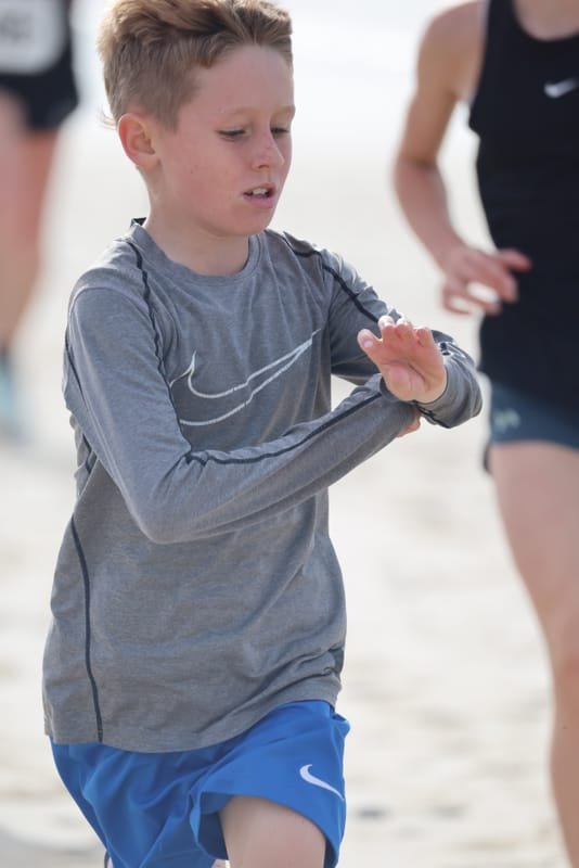 Ballina Athletics Club members at Shelly Beach