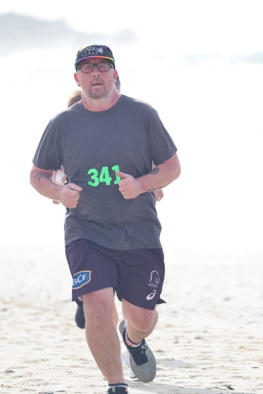 Ballina Athletics Club members at Shelly Beach