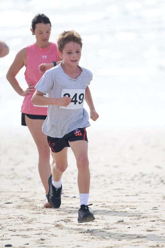 Ballina Athletics Club members at Shelly Beach
