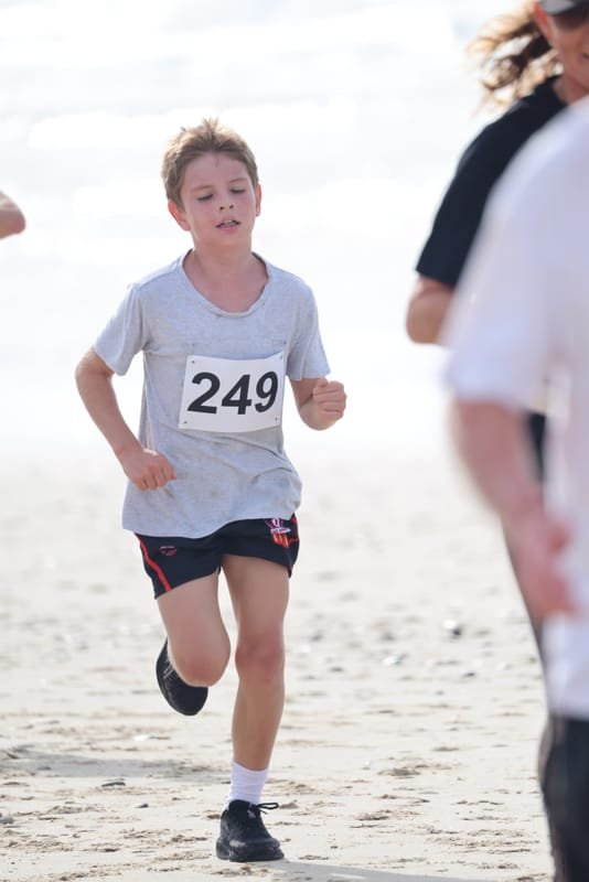 Ballina Athletics Club members at Shelly Beach