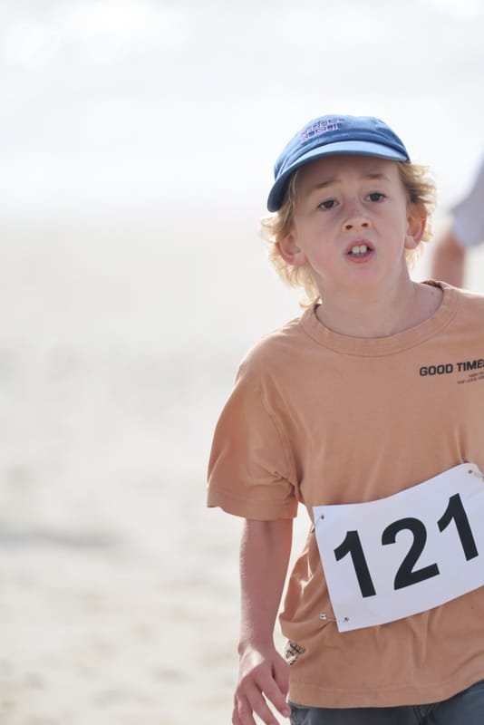 Ballina Athletics Club members at Shelly Beach