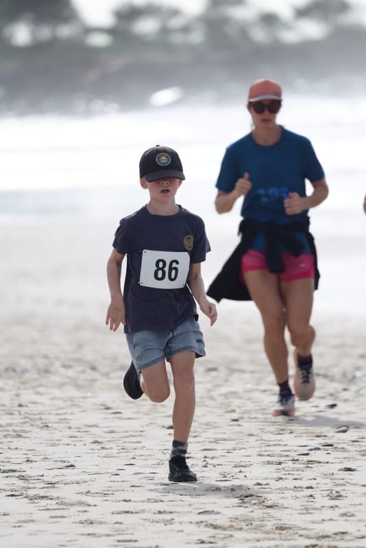 Ballina Athletics Club members at Shelly Beach