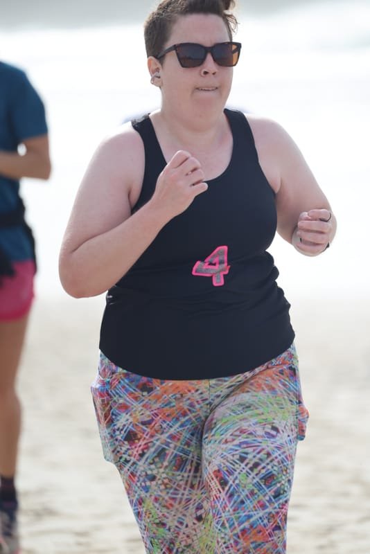 Ballina Athletics Club members at Shelly Beach