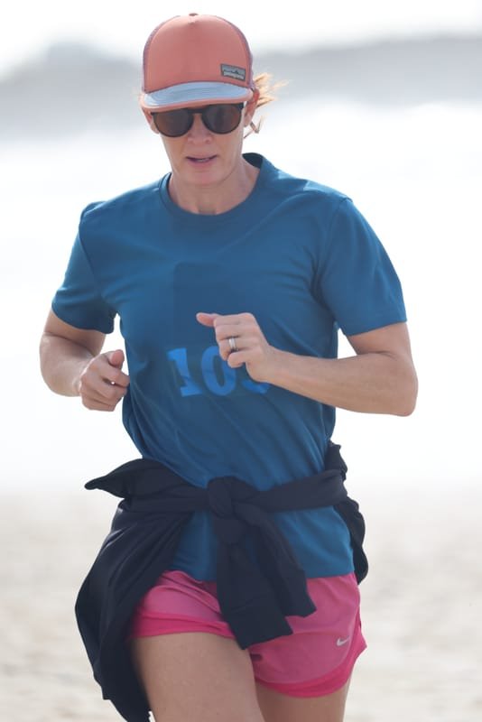 Ballina Athletics Club members at Shelly Beach