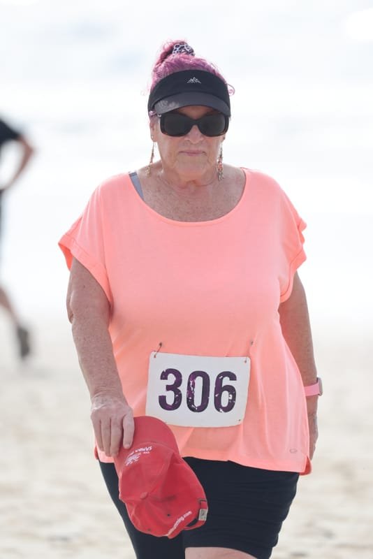 Ballina Athletics Club members at Shelly Beach