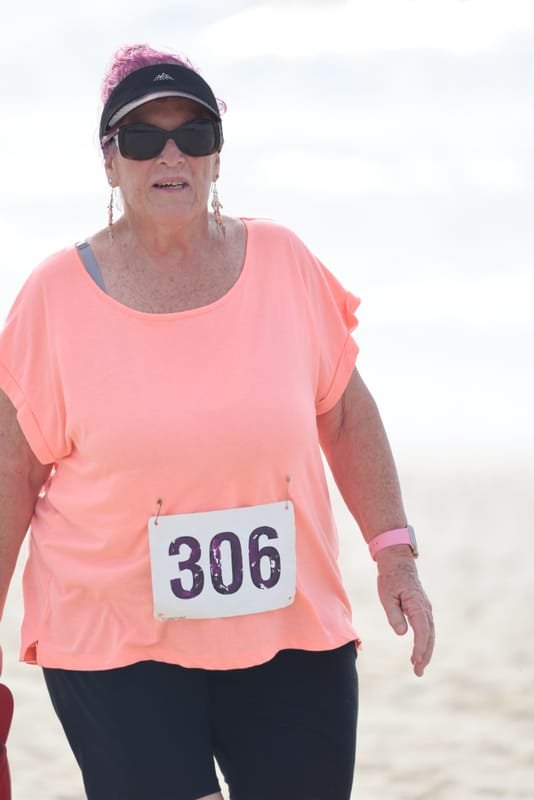 Ballina Athletics Club members at Shelly Beach