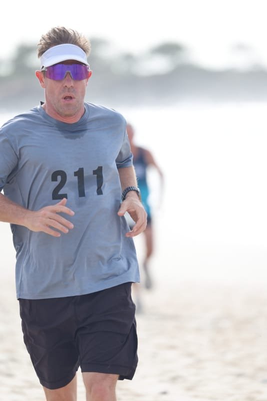 Ballina Athletics Club members at Shelly Beach