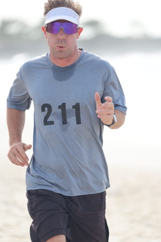 Ballina Athletics Club members at Shelly Beach