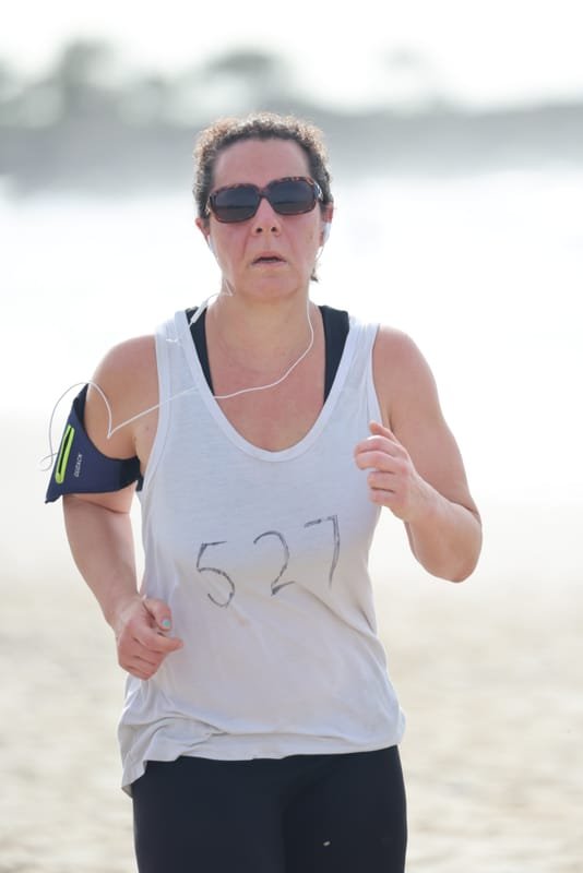 Ballina Athletics Club members at Shelly Beach