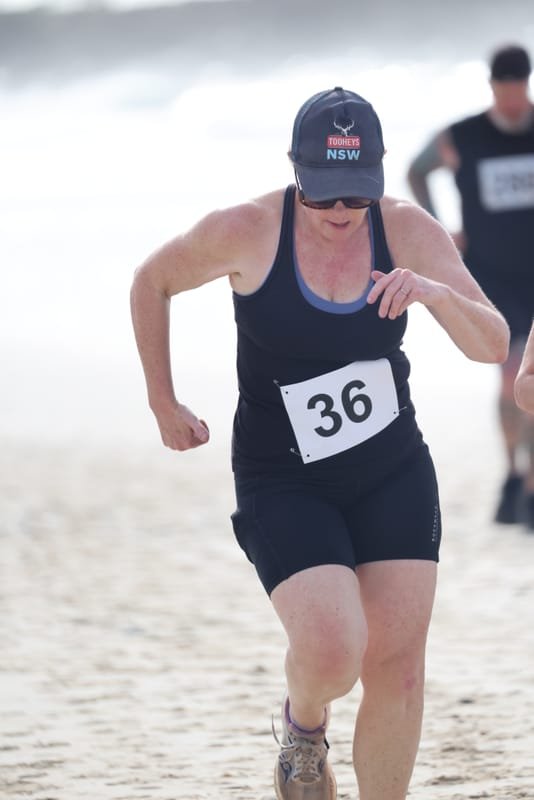 Ballina Athletics Club members at Shelly Beach