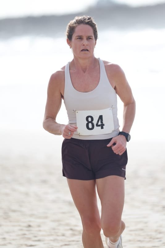 Ballina Athletics Club members at Shelly Beach