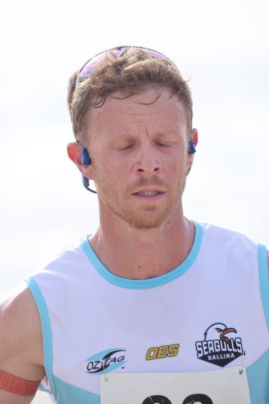 Ballina Athletics Club members at Shelly Beach