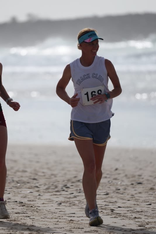Ballina Athletics Club members at Shelly Beach
