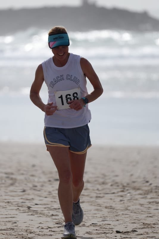 Ballina Athletics Club members at Shelly Beach