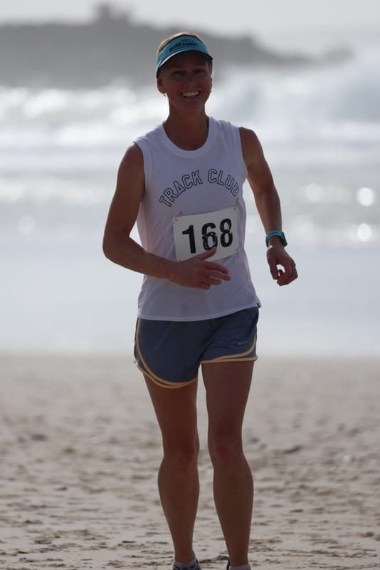 Ballina Athletics Club members at Shelly Beach