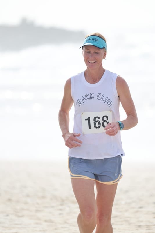 Ballina Athletics Club members at Shelly Beach