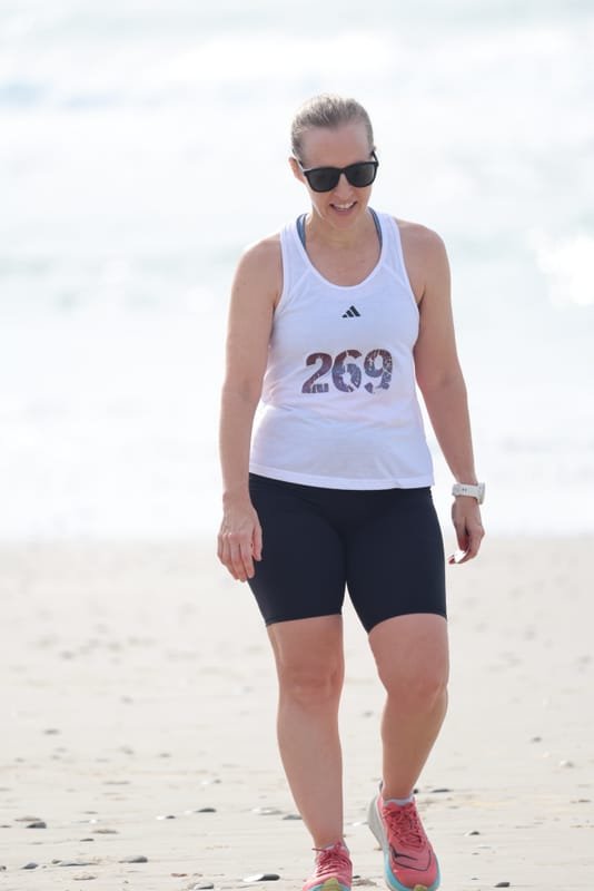 Ballina Athletics Club members at Shelly Beach