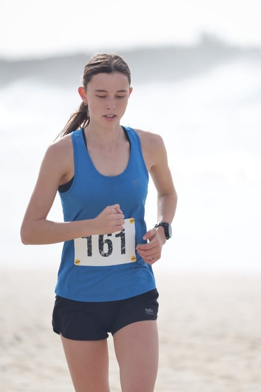 Ballina Athletics Club members at Shelly Beach