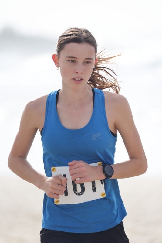 Ballina Athletics Club members at Shelly Beach