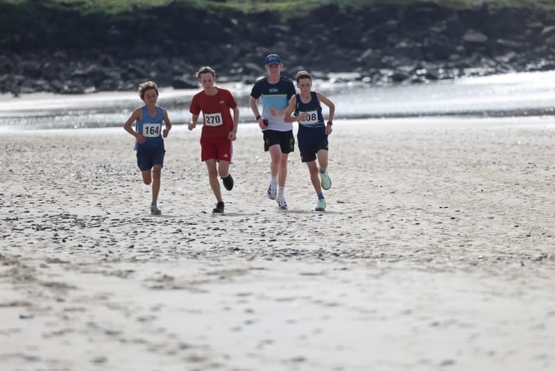 Ballina Athletics Club members at Shelly Beach