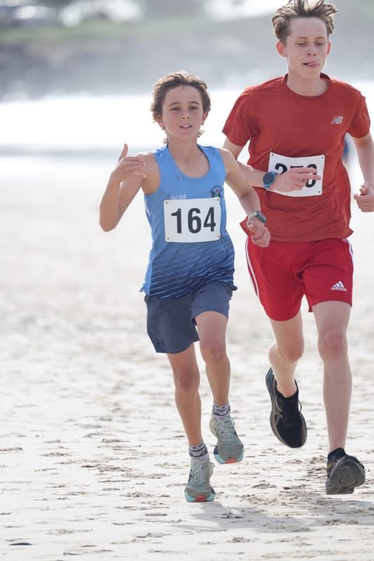 Ballina Athletics Club members at Shelly Beach