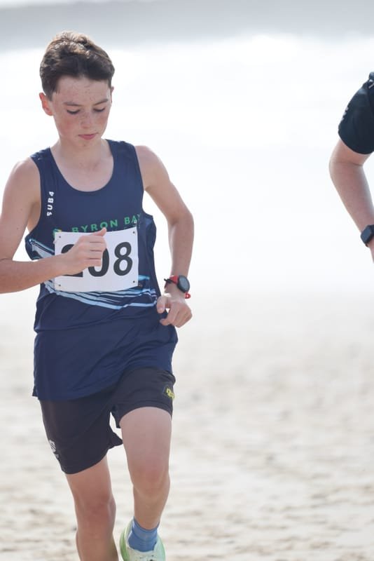 Ballina Athletics Club members at Shelly Beach