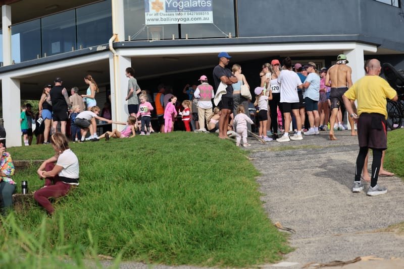 Ballina Athletics Club members at Shelly Beach