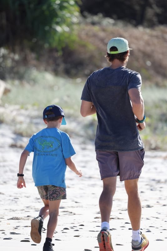 Ballina Athletics Club members at Shelly Beach