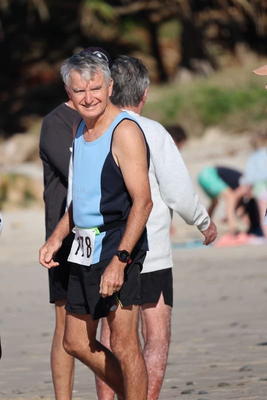 Ballina Athletics Club members at Shelly Beach