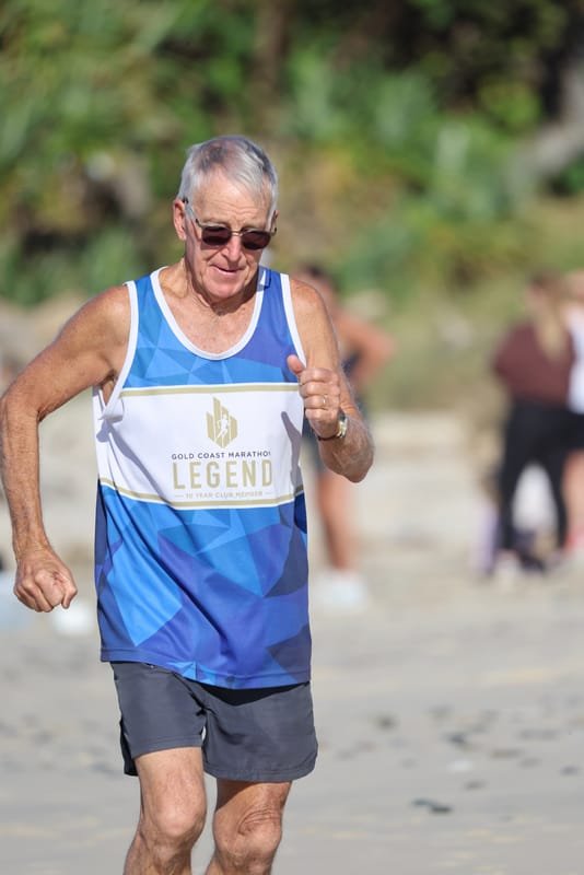 Ballina Athletics Club members at Shelly Beach