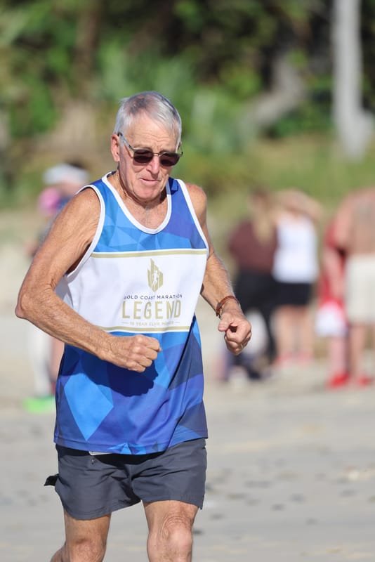 Ballina Athletics Club members at Shelly Beach
