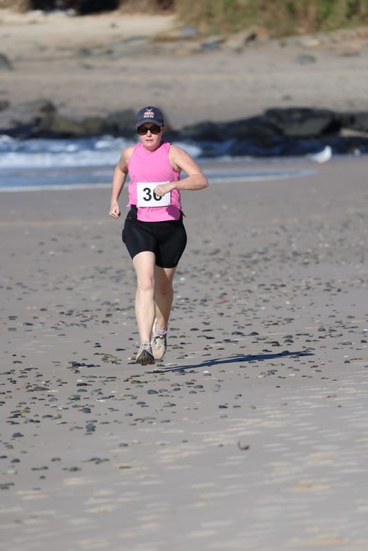 Ballina Athletics Club members at Shelly Beach