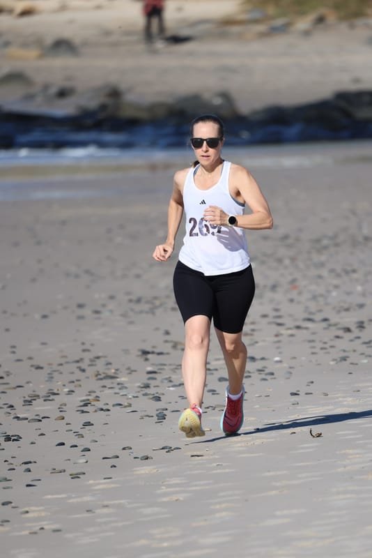 Ballina Athletics Club members at Shelly Beach
