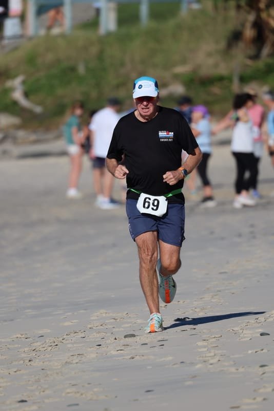Ballina Athletics Club members at Shelly Beach