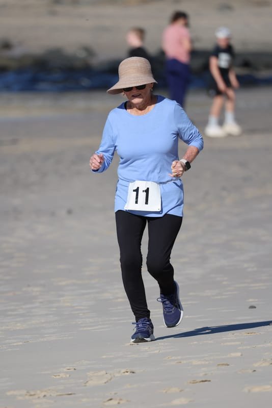Ballina Athletics Club members at Shelly Beach